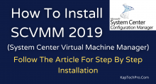 SCVMM 2019 installation