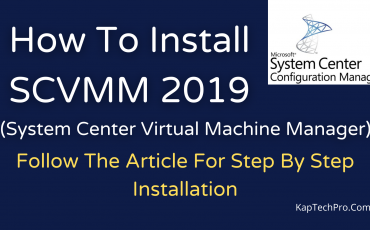 SCVMM 2019 installation